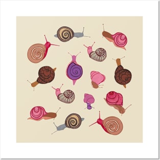 Snails are cute Posters and Art